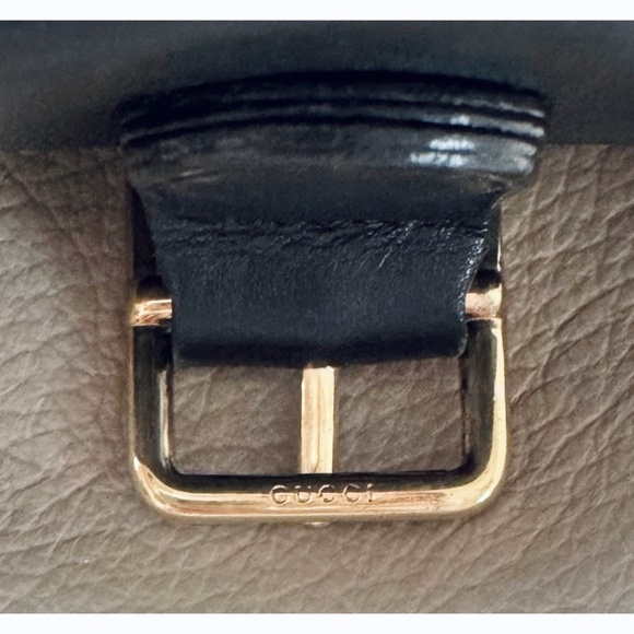 Authenticated Vintage Gucci Leather Bamboo Flap Drawstring Mini Backpack, COA - Picture 13 of 15